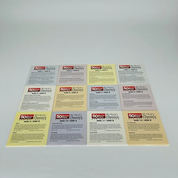 Mystery Classics 50 Movie Pack 12-DVD Collection - Good Used Condition - Picture 15 of 15
